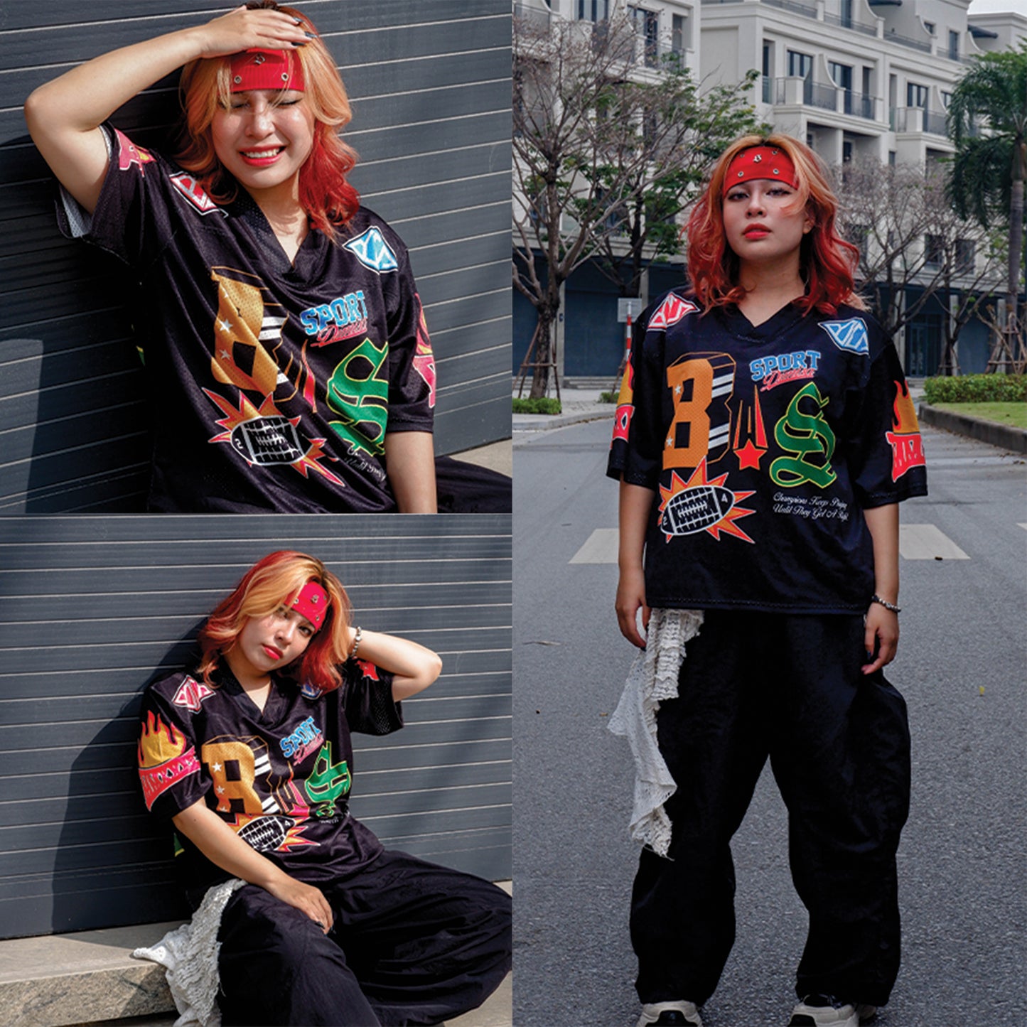 Sport 88 Graphics Blokette Blokecore Jerseychic V-Neck T-shirt