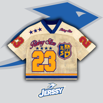 Rising Star No 23 Graphics Blokecore Blokette V-Neck T-shirt