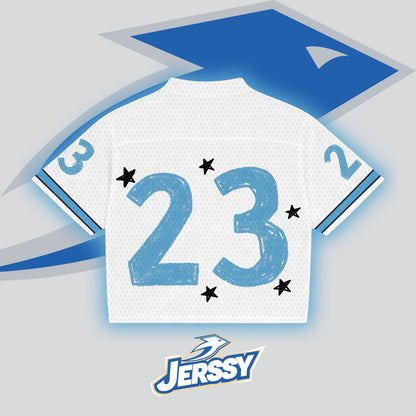 Jersey Brand Child Of God No 23 Graphics Blokecore Blokette V-Neck T-shirt