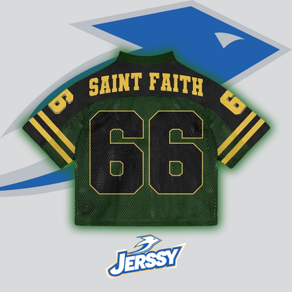 Saint Faith No 66 Graphics Blokette Blokecore V-Neck T-shirt