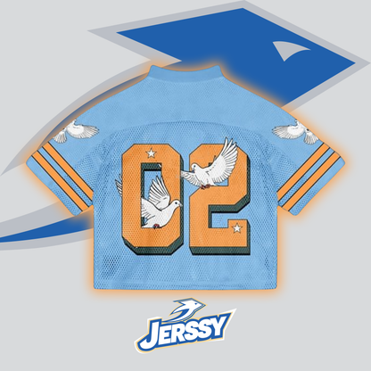 Peace And Love No 02 Graphics Blokette Blokecore Jersey T-shirt