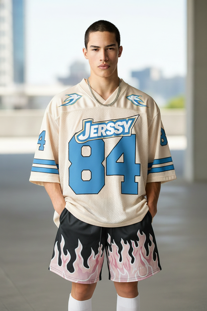 Jerssy Brand Graphic No 84 Blokette Blokecore Jersey T-shirt
