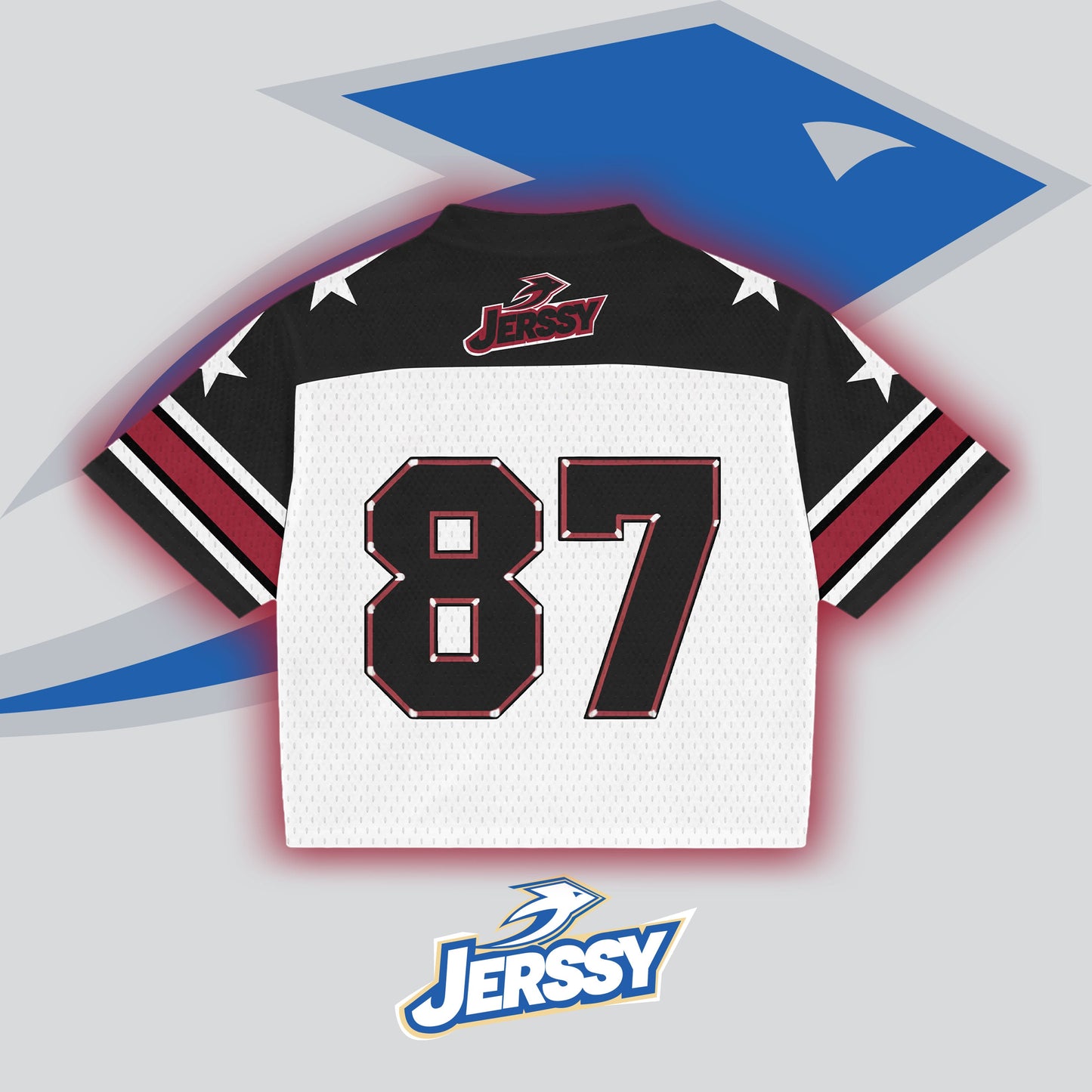 Jerssy Brand CALIFORNIA No 87 Graphics Blokecore Blokette V-Neck T-shirt