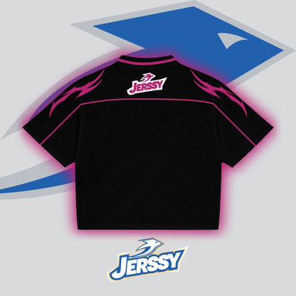 Jerssy Brand Beautiful Butterfly Graphics Blokecore Blokette V-Neck T-shirt